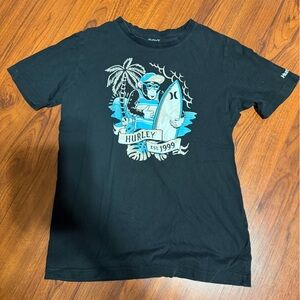 Hurley Boys’ Black Chimp Shred Graphic Tee